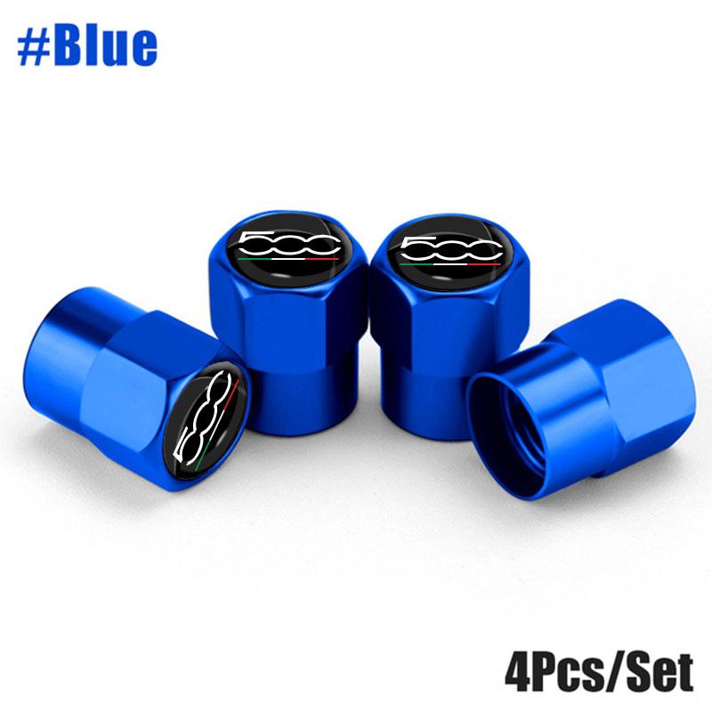 4Pcs Car Valve Caps Wheel Tires Air Tyre Stem Protective Cover For FIAT 500 Grande Stilo Freemont Punto Astra Bravo 500X Ducato V4