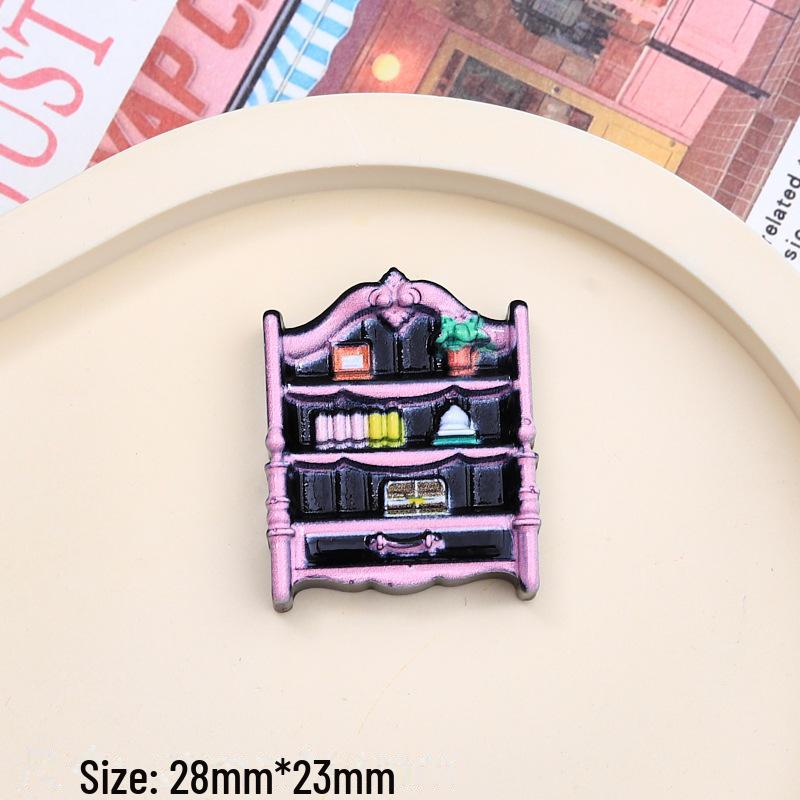 Аксессуары из цветной смолы: Сделай сам книжный шкаф с мультяшным рисунком, чехол для телефона с кремовым клеем, украшения из шпилек