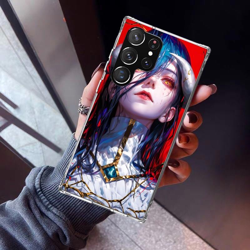 Чехол для телефона с принтом Аниме Албедо Повелитель для Samsung Galaxy S26 S25 Edge S24 S23 Ultra S22 Plus S21 FE S20 + Мягкий чехол Fundas Gal