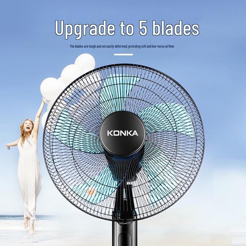 Konka 16-inch Mechanical Rotary Grille Floor Fan CN plug (adapter included)