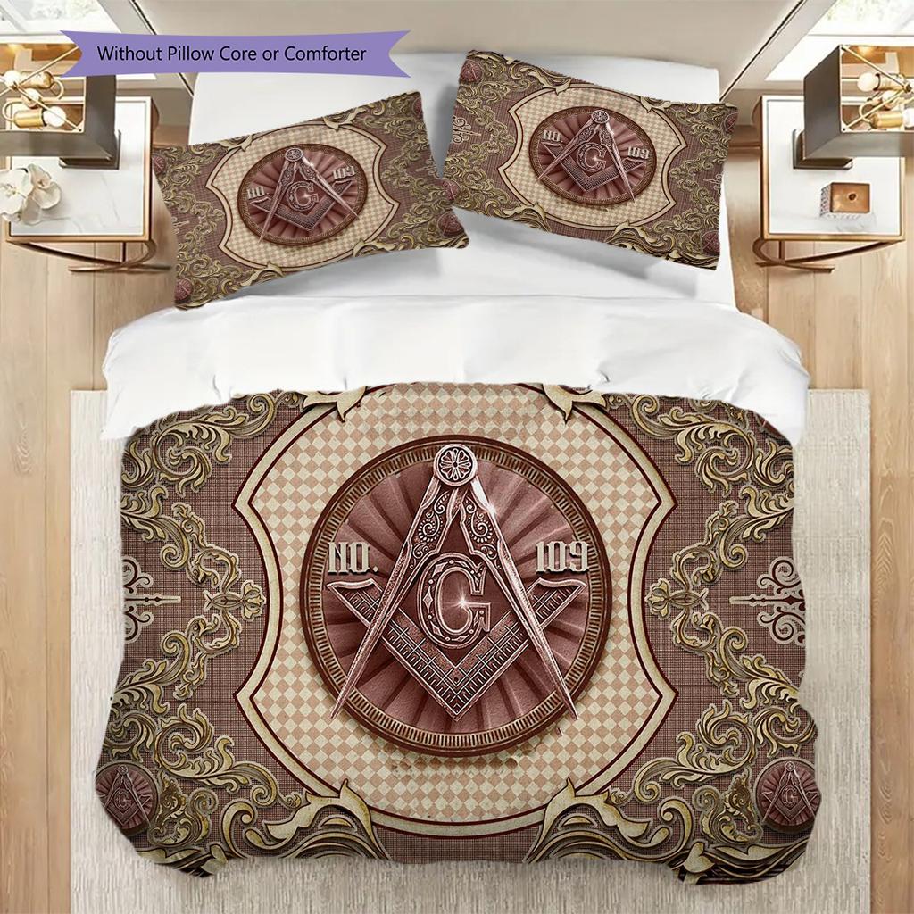 Illuminati All-Seeing Eye bedding, duvet cover, pillowcase, home decoration, birthday gift (1 * duvet cover+2 * pillowcase, coreless)