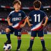 Kids#Summer France Flag Print Soccer Jersey Men's Women's Quick Dry Sports Tees Soccer Fans Training T-shirt Tops