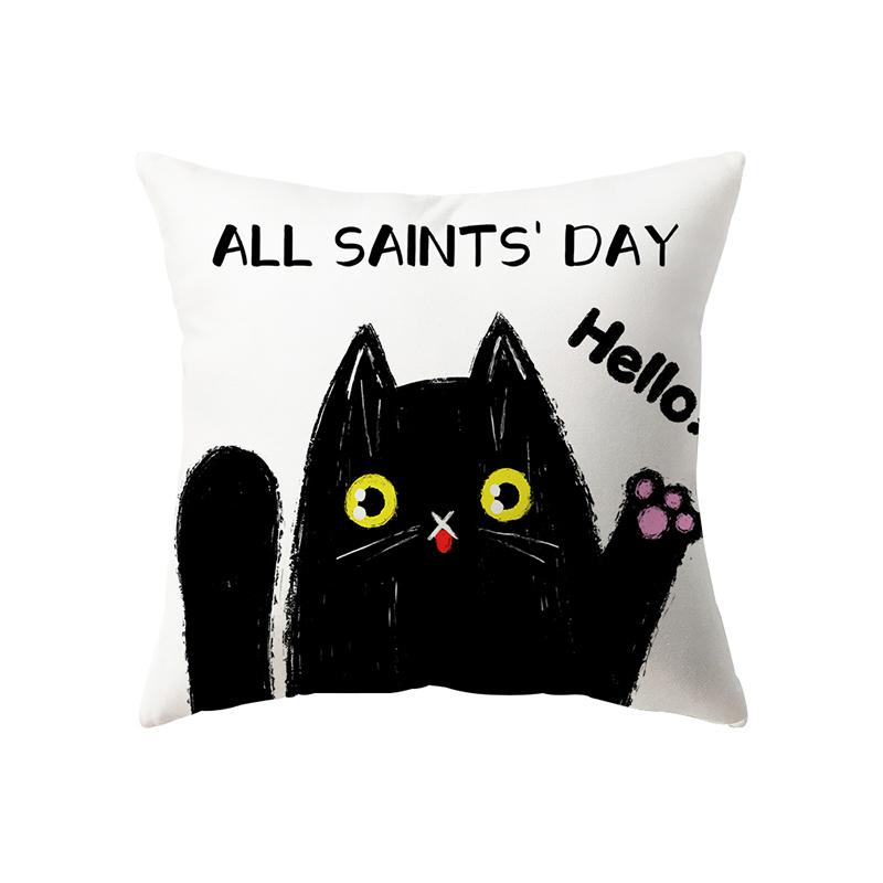 Хэллоуин тема ужас тыква ведьма принт узор наволочка дома гостиная диван украшения квадратная подушка наволочка