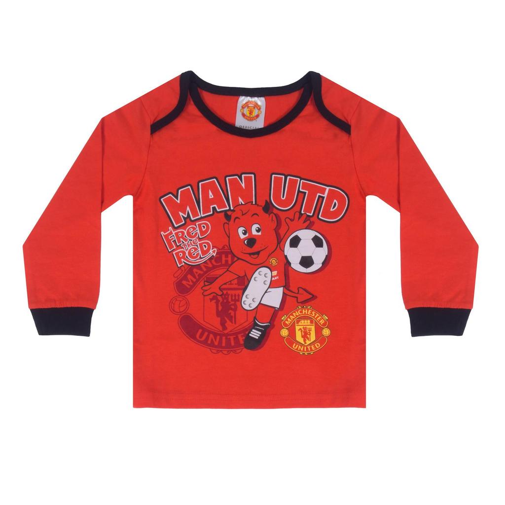 Manchester United FC Baby Boys Fred The Red Long Pyjama Set