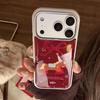 Позолоченный чехол для мобильного телефона Pony iPhone17promax 13 Праздничный красный 16 Apple 17 и другие модели