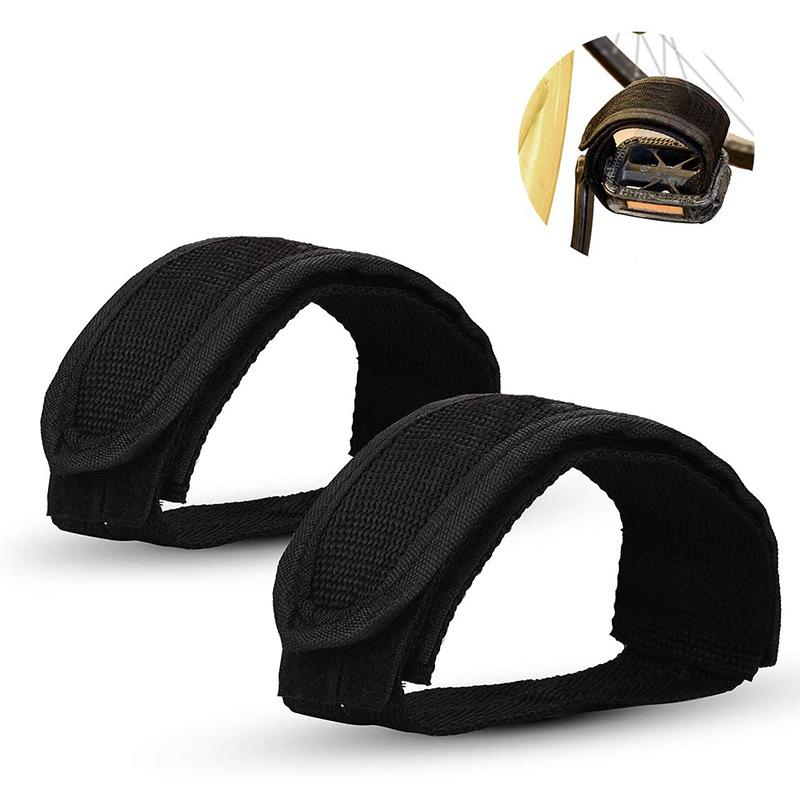 1 Pair Bicycle Pedals Fixed Gear Foot Strap Belt Adhesive Road Bike Parts Mtb Accessories Nylon Bicycle Pedal Strapstoe Clip