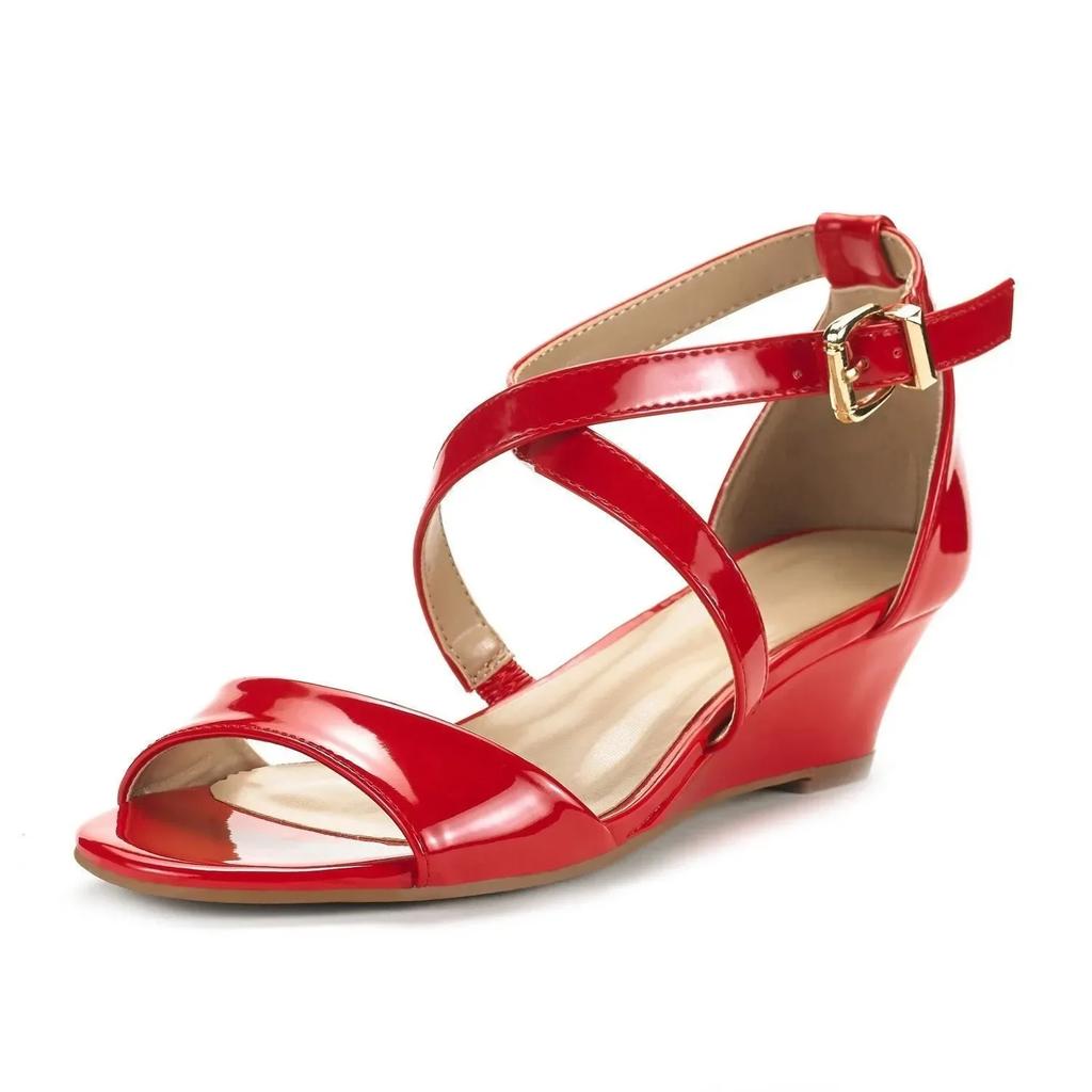 Women's Wedge Sandals Summer New Casual Wedge Platform High Heels Female Open Toes Breathable Sandal Women Designer Luxury Shoes