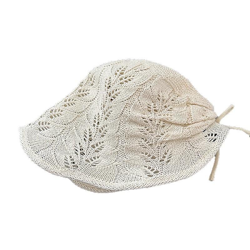 Basin Hat Women'S Fashion Hat Summer Fashion Versatile Woven Hollow Breathable Sunscreen Hat Sun Hat