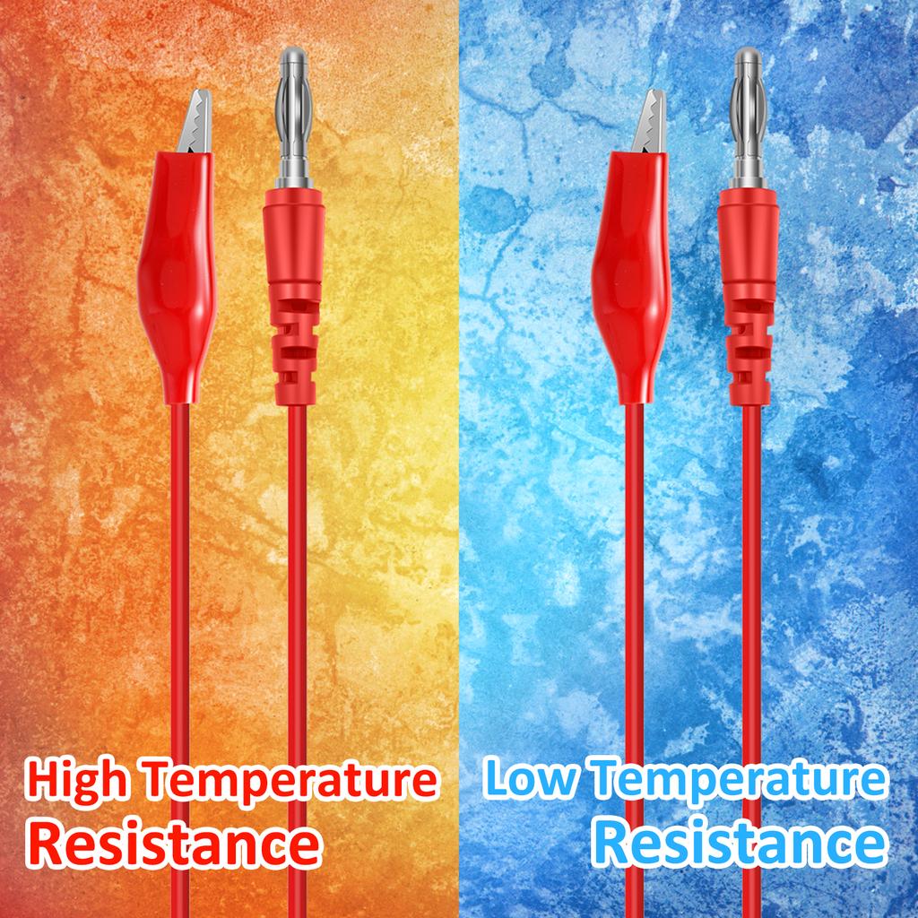 Набор из 35 шт. измерительных проводов для мультиметра, портативный тестовый провод с разъемом типа «банан» на зажимы «крокодил», набор тестовых щупов, задних щупов, зажимов «крокодил»