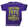 Novelty Vintage 1978 Funny 47 Years Old 47th Tee Tops Round Neck Short-Sleeve Fashion Tshirt Clothing Casual Basic T-shirts