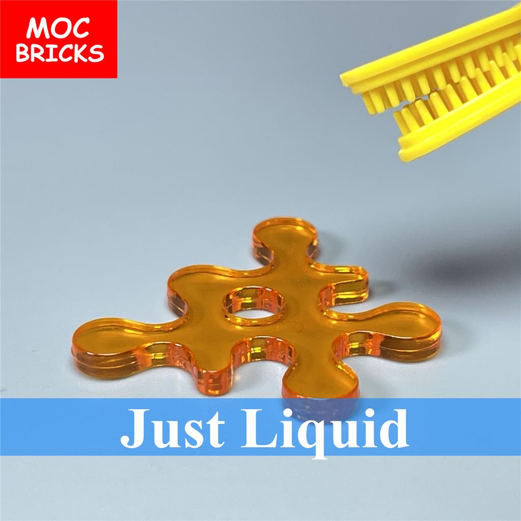 10 шт./лот MOC Кирпичи Прозрачный Жидкость Вода Кровь Молоко Образовательные Строительные Блоки Фигурка Игрушка Игрушки для Детей Подарки