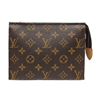[Б/У] Poche Toilette 19 Классическая Monogram Универсальная Портативная Канвасная Сумка-косметичка Клатч - Отличное состояние #1P3TA4X