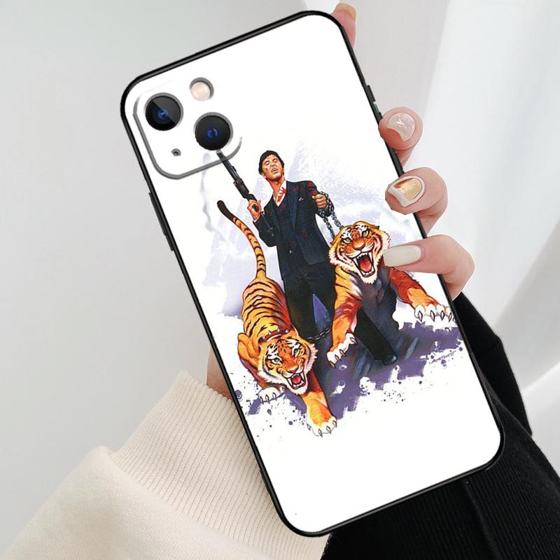Чехол для телефона "Лицо со шрамом" Тони Монтана Для iPhone 11 12 13 14 15 16 Pro Max Mini X XR XS Max Plus Чехол Funda