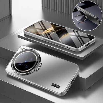 Металлический чехол-держатель для объектива камеры VIVO X200 Ultra X200S X100 Pro X100S X100Ultra Матовая противоударная задняя крышка