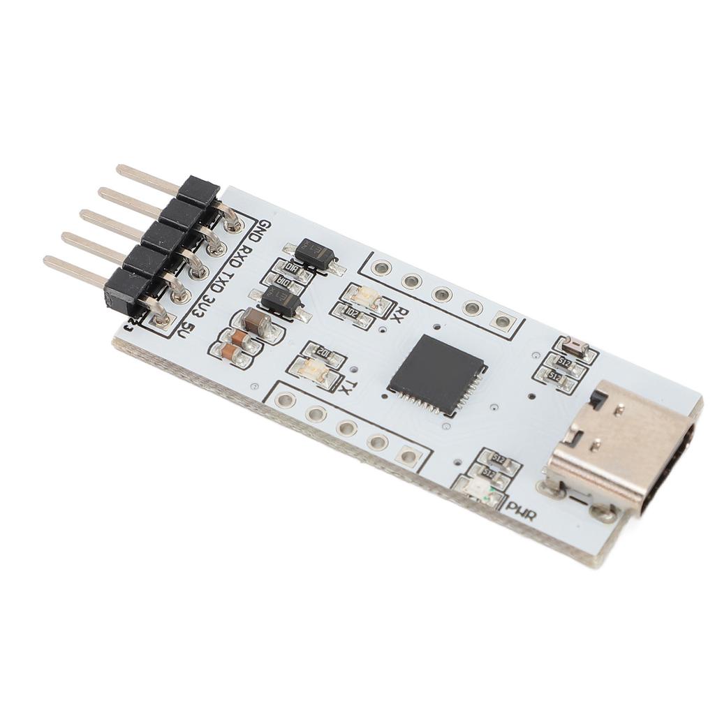 USB To TTL Serial Module PCB 300bps To 1Mbps Type C To Uart Module with Light Indicator
