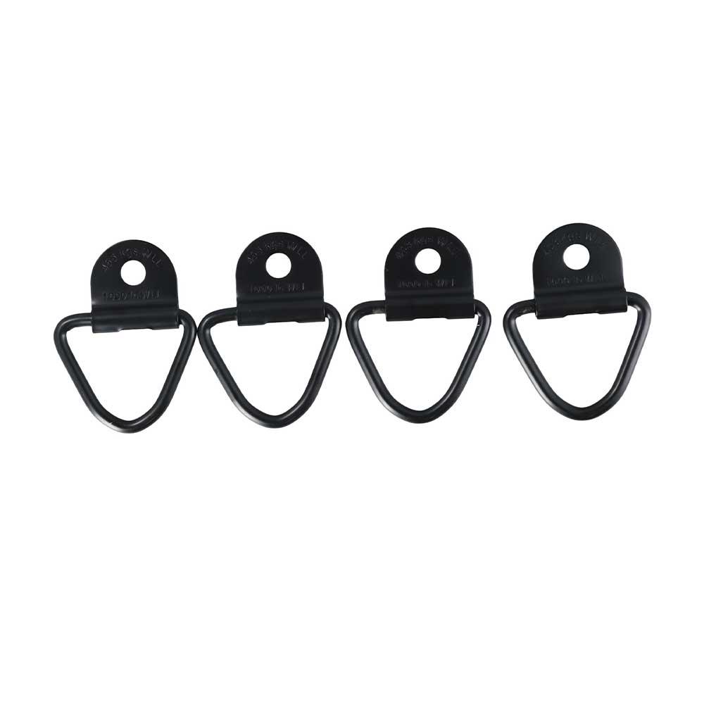 Trucks Black Bolt-on 1000lbs for Trailer V-Ring Bolton Trailers Hook V-Ring Hangers Cargo Tie-Down