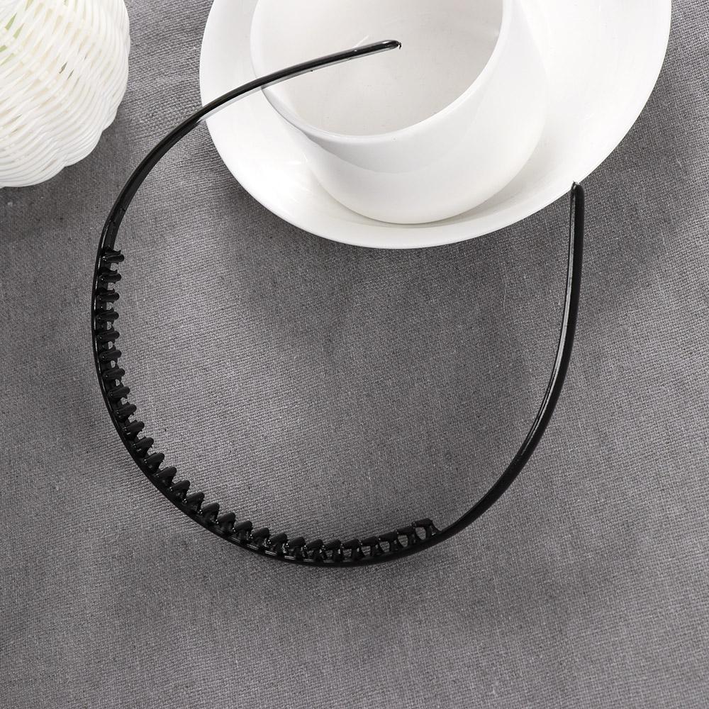 1/2 Pcs New Black plastic Sports Hairband Soccer Headband Toothed Men Hair Clip