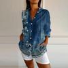 Womens Button Down Shirts Cotton Linen Long Sleeve Dress Shirts Casual Summer Tops Work Blouses