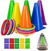 Carnival Bean Bag Toss Set with Ring Toss and Logo Bucket for Sensory Integration Training