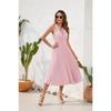 Tie High Waist Pressure Pleated Sleeveless Summer Casual Vacation Travel Dresses