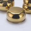 ZISIZ Золотая нержавеющая сталь Круглая миска
