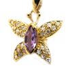 Les Trésors De Lily [G7624] - Позолоченный кулон с аметистом «Butterfly Sublime».