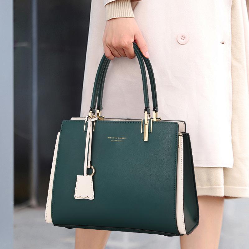 Cowhide Women's Bag New Style Women's Bag Mother Bag Crossbody Genuine Leather High-end Feel Hand-held One-shoulder Commuting Women's Bag