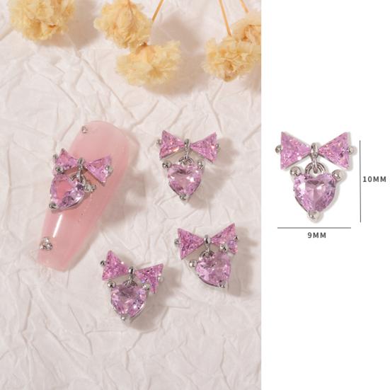 Нежный декор для ногтей, изысканная форма, циркон, устойчивый к выцветанию