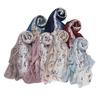 New Design Printed Floral Chiffon Capelet Muslim Women Chiffon Hijab Soft Head Scarf Long Wraps