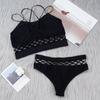 2Pcs/Set Breathable Sports Bra Set Anti-sweat Fitness Top Seamless Yoga Lingerie Running Gym Sports Panties Push Up Underwear for Cup A B