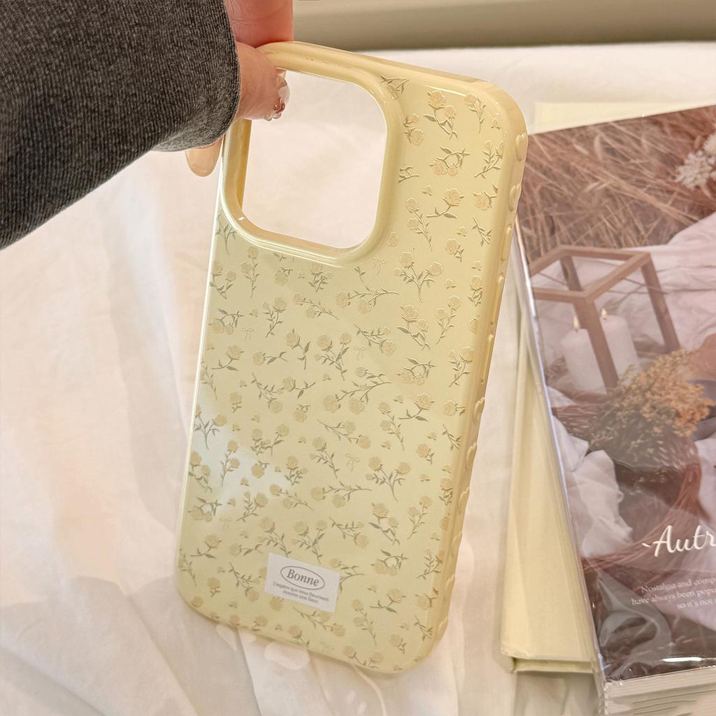 Rose flower iPhone 16 case suitable for iPhone 17, 12, 15 Pro Max, full coverage, 13, fresh and elegant style