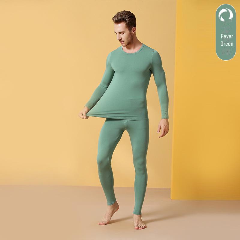 Aoweizi Мужской немецкий флисовый термобелье - тонкий осенне-зимний согревающий базовый слой