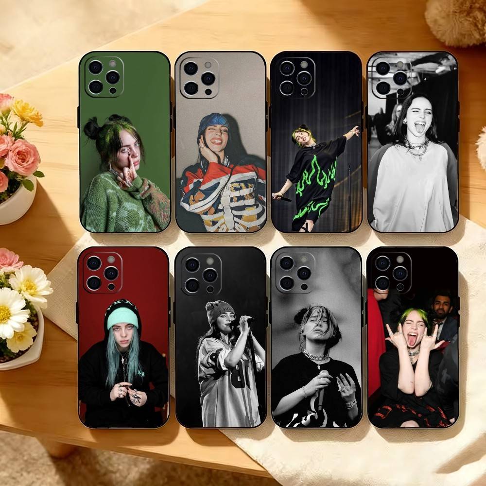 H-Счастливее, чем когда-либо, Чехол для телефона для iPhone 17,16,15,14,13,12,11 Plus,Pro Max,XS,Мягкий Силиконовый Черный Чехол