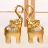 1 Pair Elephant Statue for Home Decor Modern Collectible Figurines Animal Sculpture