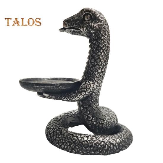 Винтажный подсвечник 3D спиральная змея смоляной подсвечник настольный декор подсвечник в виде змеи для спальни гостиной