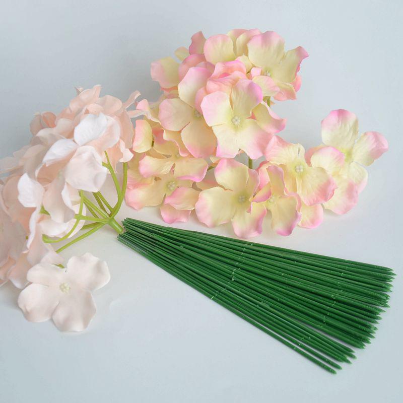 Practical Simulation Flower Row Lead Rod 6 Sizes Soap Flower Wedding Flower Arrangement
