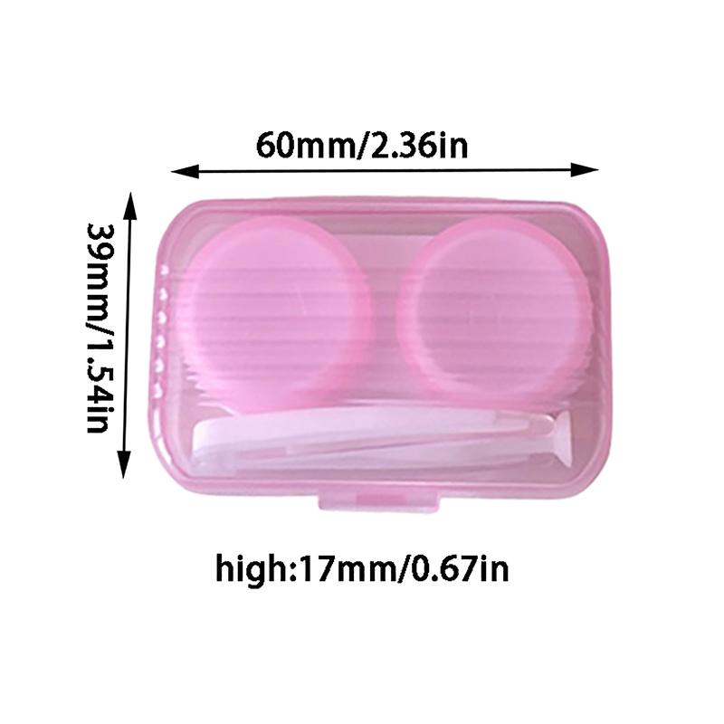 Коробка для контактных линз Предотвращает утечку Прозрачная крышка для линз Контейнер Держатель для контактных линз Сопутствующая коробка Коробка для ухода Портативная дорожная