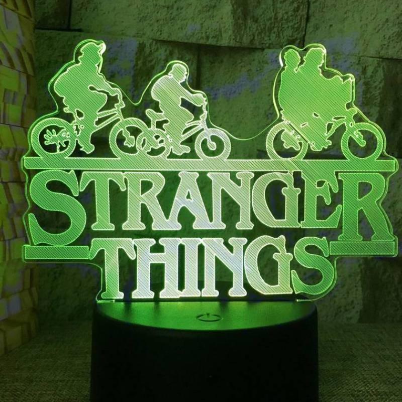 Странные вещи 3D светодиодный ночник с 16-цветным пультом для декора детской спальни