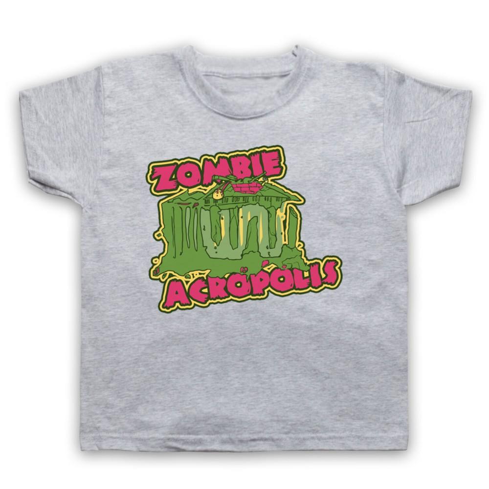 Zombie Acropolis Apocalypse Parody Joke Slogan Funny Kids Childs T-Shirt