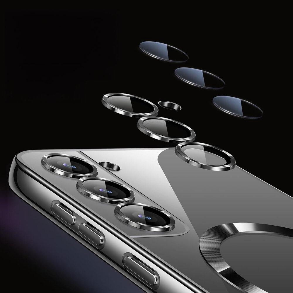 Case for Samsung Galaxy S22, Electro MagSafe, black + Glass screen protector