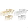 12 Pcs DIY Blank Hair Comb Accessories Clip Insert Combs Barrette For Ladies