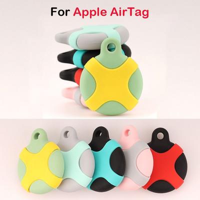 Силиконовый держатель для AirTag с пряжкой-крючком Чехол-трекер для Air Tag Защитная крышка для взрослых