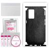 apgo Protective Skin Sticker for the Back+sides Compatible with Oppo K9 5G, Full Wrap Film, Foil, Vinyl - Pattern Black Leather