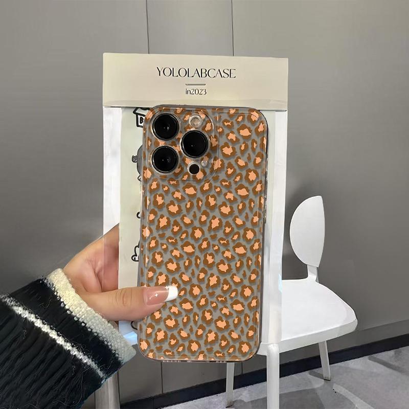 Желтый леопардовый чехол для телефона iPhone 16 Pro Чехол iPhone 13 14 11 12 15 Pro Max 14 Plus 12 13 17E 16E Силиконовый мягкий чехол