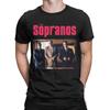 Повседневная футболка The Sopranos для мужчин, с круглым вырезом, хлопковые футболки, футболка с коротким рукавом, уникальная одежда