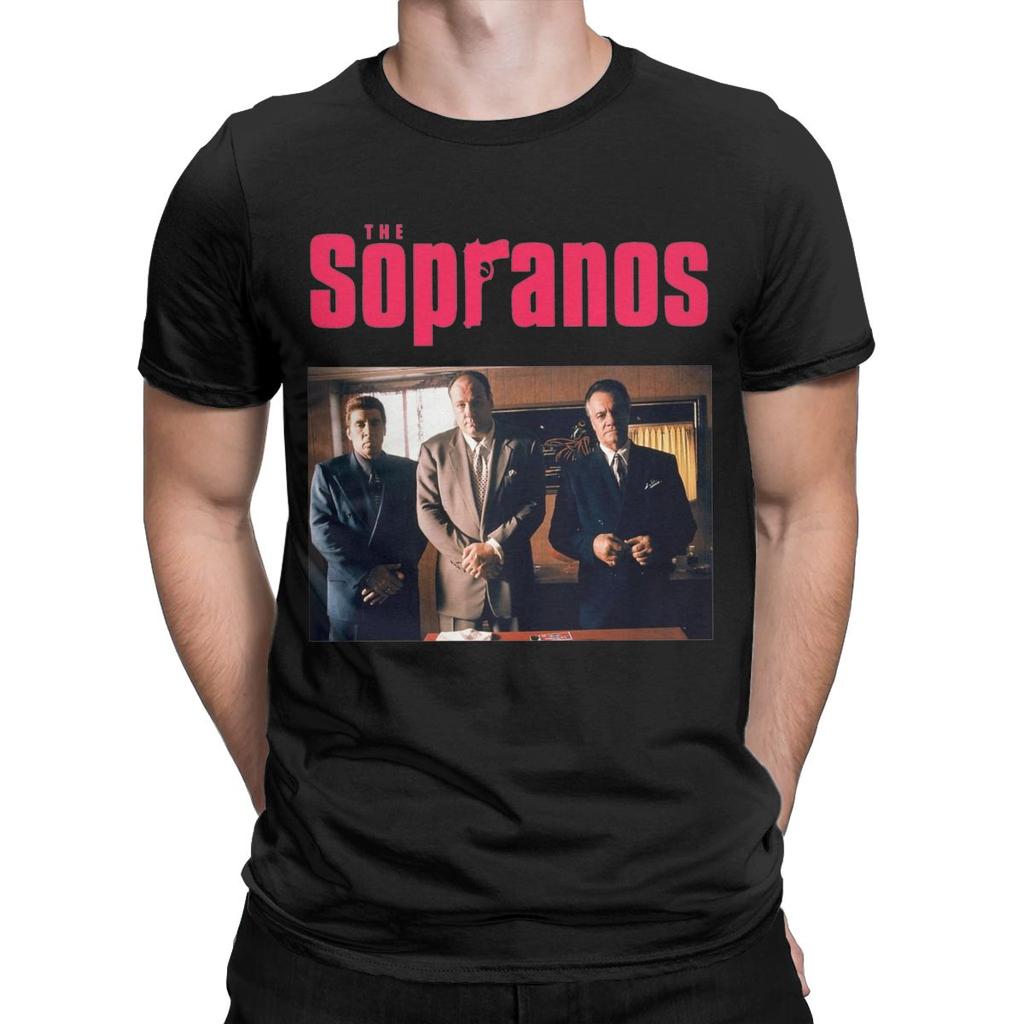 Повседневная футболка The Sopranos для мужчин, с круглым вырезом, хлопковые футболки, футболка с коротким рукавом, уникальная одежда