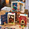 Diy Wooden Unfinished Fairy Tale Town 3d Book  Book Decoration Birthday Collection Decoration Desktop Ornaments Toys Gifts