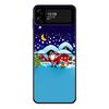 Милый Рождественский чехол для телефона с Сантой для Samsung Galaxy Z Flip Z Flip3 5G Z Flip4 Жесткий ПК Матовый чехол