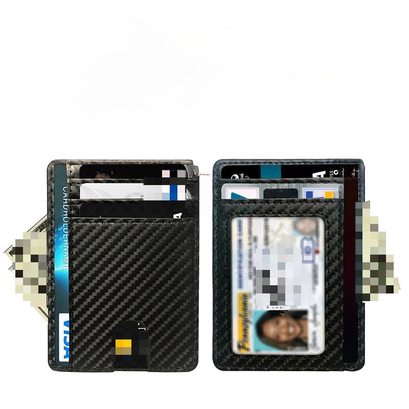 8 слотов тонкий кожаный кошелек держатель кредитной карты кошелек монета деньги чехол сумки для мужчин женщин мужчин мода деловой кошелек