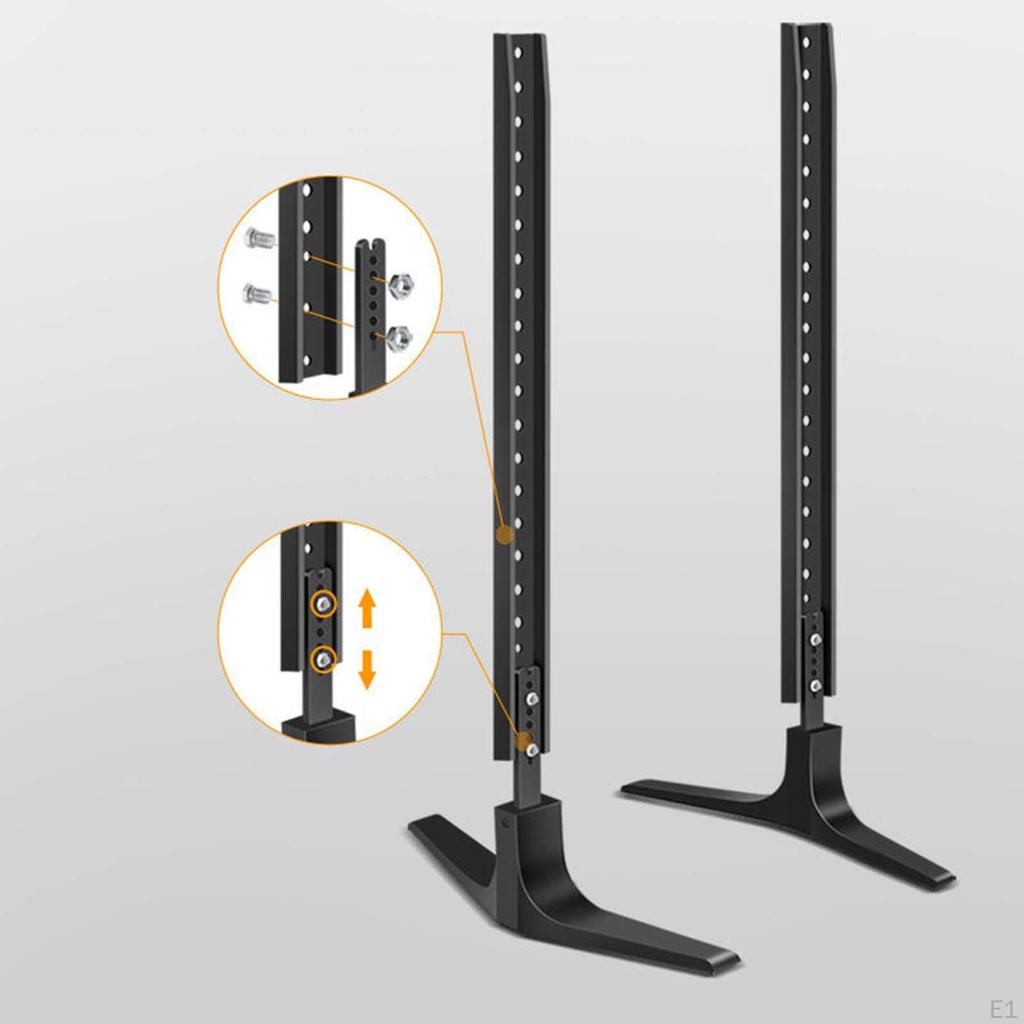 2 шт. Стальные ножки подставки для телевизора, регулируемые по высоте, для большинства телевизоров 32-50 дюймов, простой в установке кронштейн
